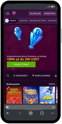 Oficjalna strona aplikacji Malina Casino na Android zapewniająca bezpieczny dostęp