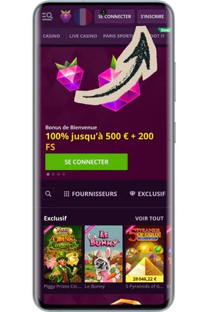 Page officielle bouton inscription Malina Casino