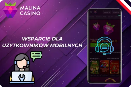 Wsparcie dla użytkowników mobilnych w Malina Casino mobile App
